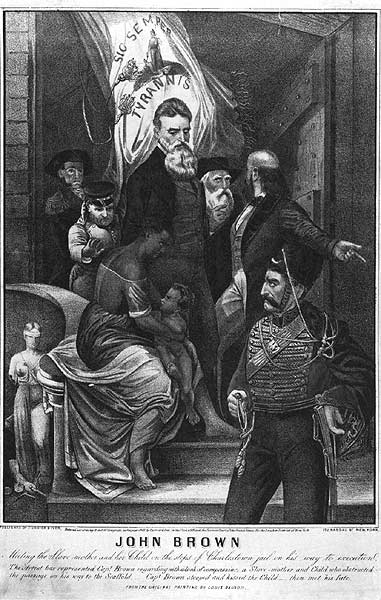 John Brown Meeting the Slave Mother and Her Child on the Steps of Charlestown Jail on His Way to Execution