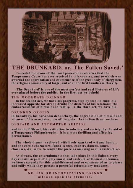 The Drunkard, Lost Museum Poster
