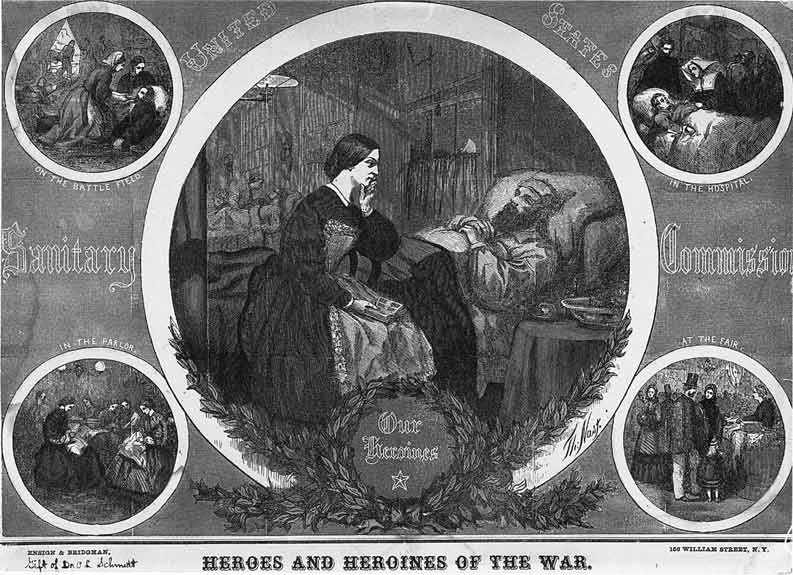 “Heroes and Heroines of the War,” 1863